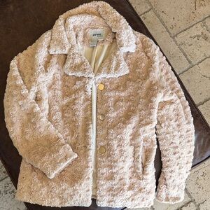Elegant Cream Teddy Jacket